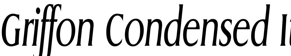 Griffon Condensed Italic Font Download Free