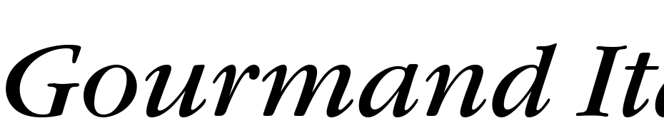 Gourmand Italic Font Download Free