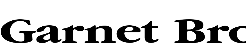 Garnet Broad Bold Font Download Free