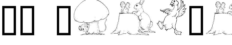 GE Whimsical Animals III Font Download Free