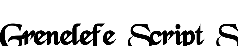 Grenelefe Script SSK Bold Font Download Free