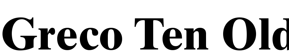 Greco Ten Old Style SSi Bold Old Style Figures Font Download Free