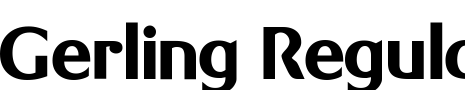 Gerling Regular DB Schrift Herunterladen Kostenlos