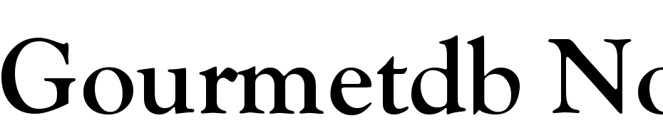 Gourmetdb Normal Font Download Free