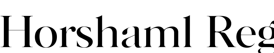 Horshaml Regular Font Download Free