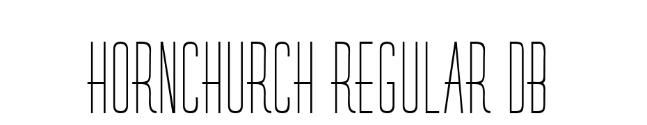 Hornchurch Regular DB Font Download Free