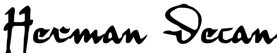 Herman Decanus AH Font Download Free