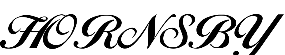 HORNSBY Regular Schrift Herunterladen Kostenlos