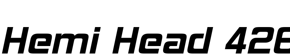 Hemi Head 426 Font Download Free