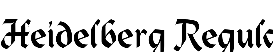 Heidelberg Regular Font Download Free