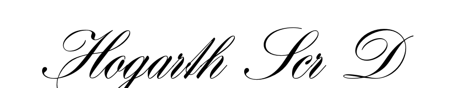 Hogarth Scr D Font Download Free