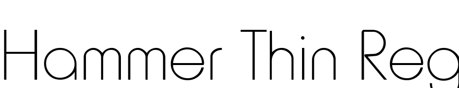 Hammer Thin Regular Font Download Free