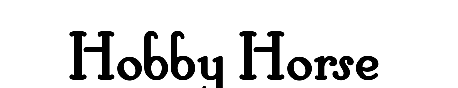 Hobby Horse Font Download Free
