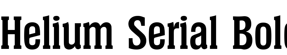 Helium Serial Bold DB Font Download Free