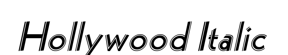 Hollywood Italic Font Download Free