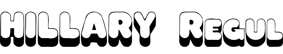HILLARY Regular Font Download Free