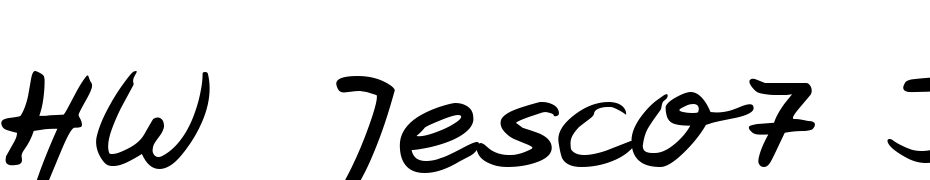 HW Jesco7 DB Font Download Free