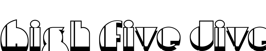 High Five Jive NF Font Download Free
