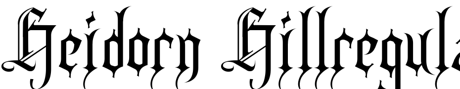 Heidorn Hillregular Font Download Free