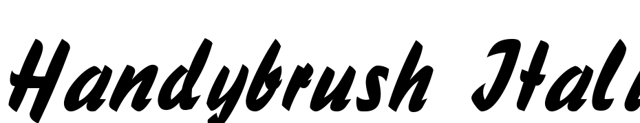 Handybrush Italic Font Download Free