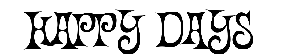 Happy Days Font Download Free