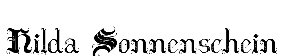 Hilda Sonnenschein Font Download Free