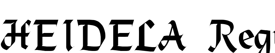 HEIDELA Regular Font Download Free