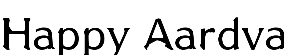 Happy Aardvark Font Download Free