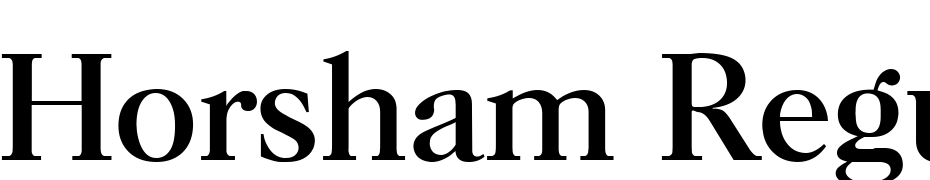Horsham Regular Font Download Free