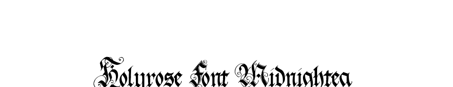 Holyrose Font Midnightea Font Download Free