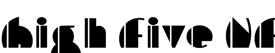 High Five NF Font Download Free