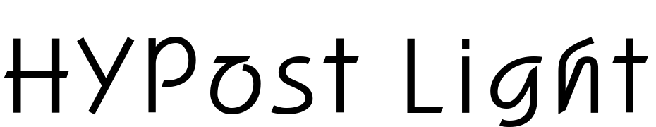 HYPost Light Font Download Free