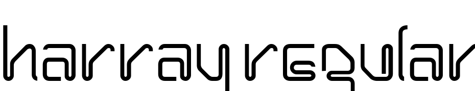HARRAY Regular Font Download Free