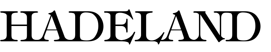 HADELAND Regular Font Download Free