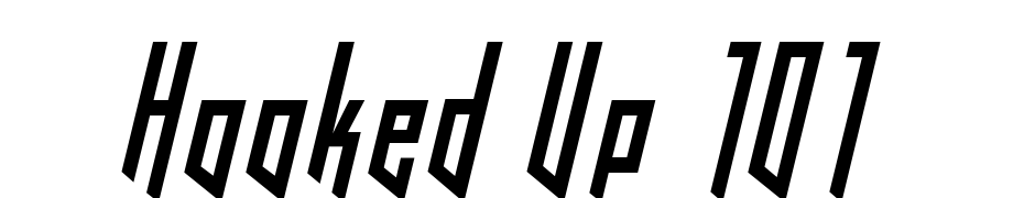Hooked Up 101 Font Download Free