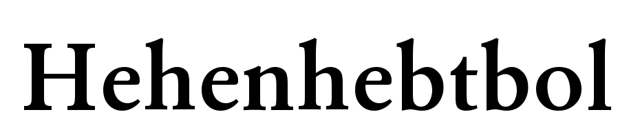 Hehen Heb TBol Font Download Free