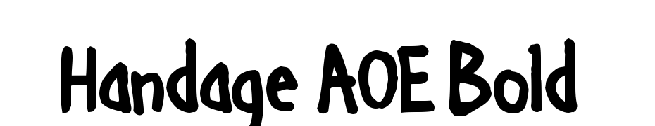 Handage AOE Bold Font Download Free