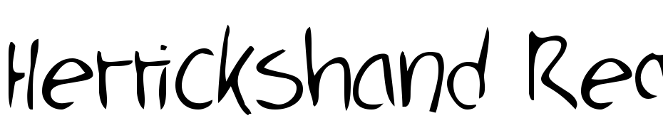 Herricks Hand Regular Font Download Free