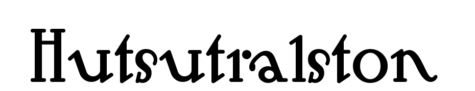 Hut Sut Ralston Font Download Free