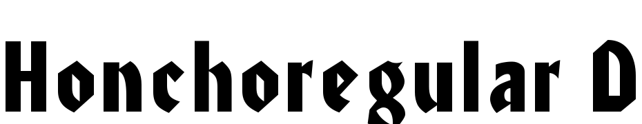 Honcho Regular DB Font Download Free