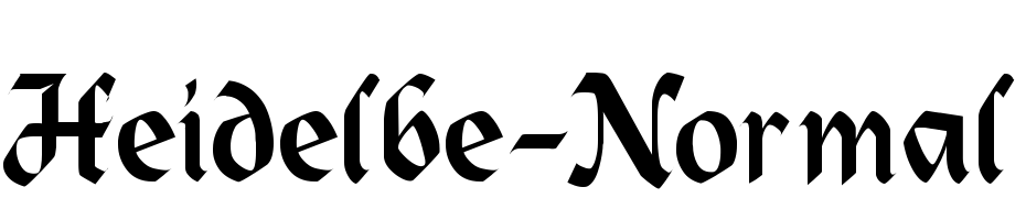 Heidelbe Normal Font Download Free