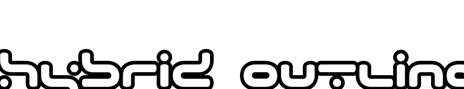 Hybrid Outline Font Download Free