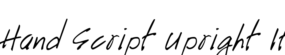 Hand Script Upright Italic Font Download Free