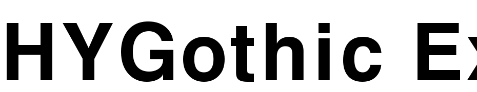 HYGothic Extra Font Download Free