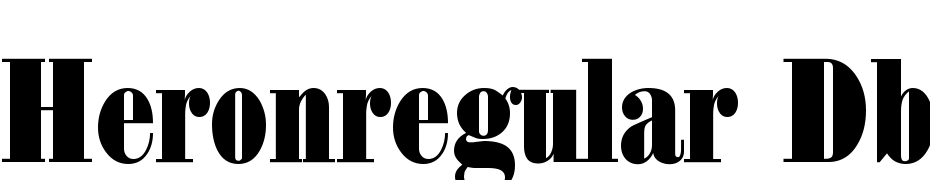 Heron Regular DB Font Download Free