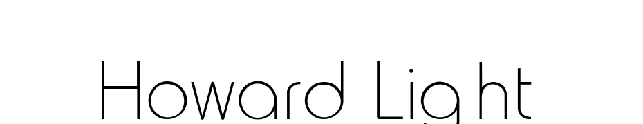 Howard Light Font Download Free