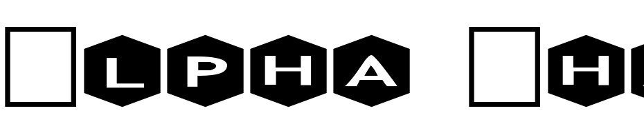 Alpha Shapes Hexagons 3 Font Download Free