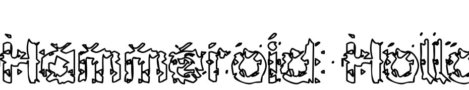 Hammeroid Hollow Font Download Free