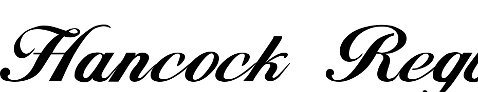 Hancock Regular Schrift Herunterladen Kostenlos
