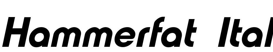 Hammer Fat Italic Font Download Free